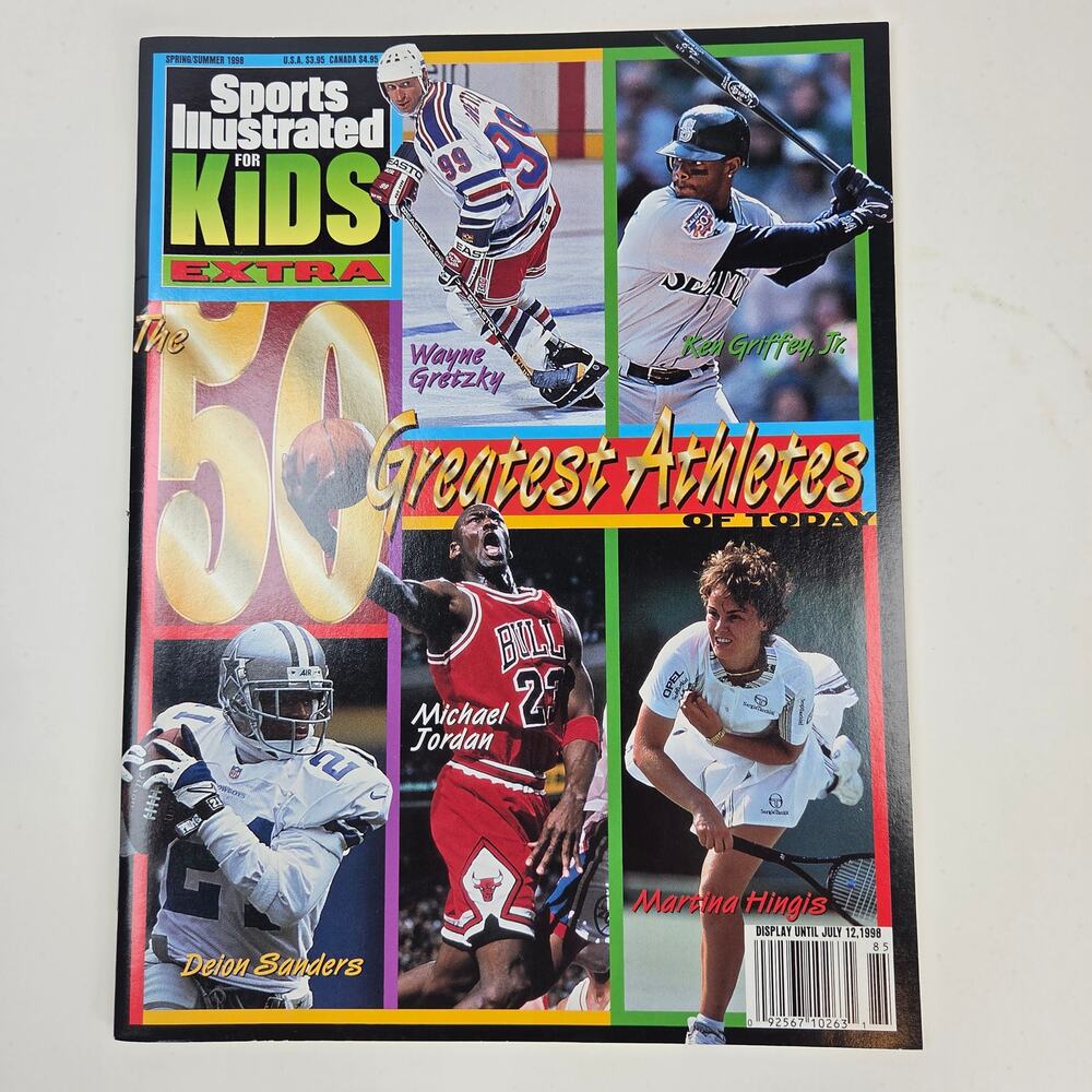 Sports Illustrated For Kids Extra 1998 50 Greatest Athletes Jordan Poster